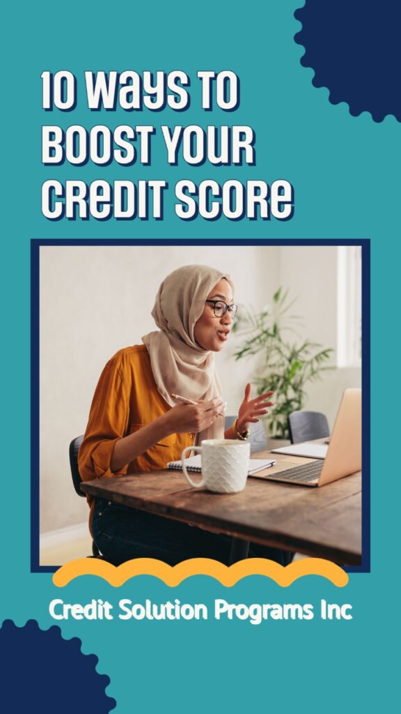10 ways to boost your credit score